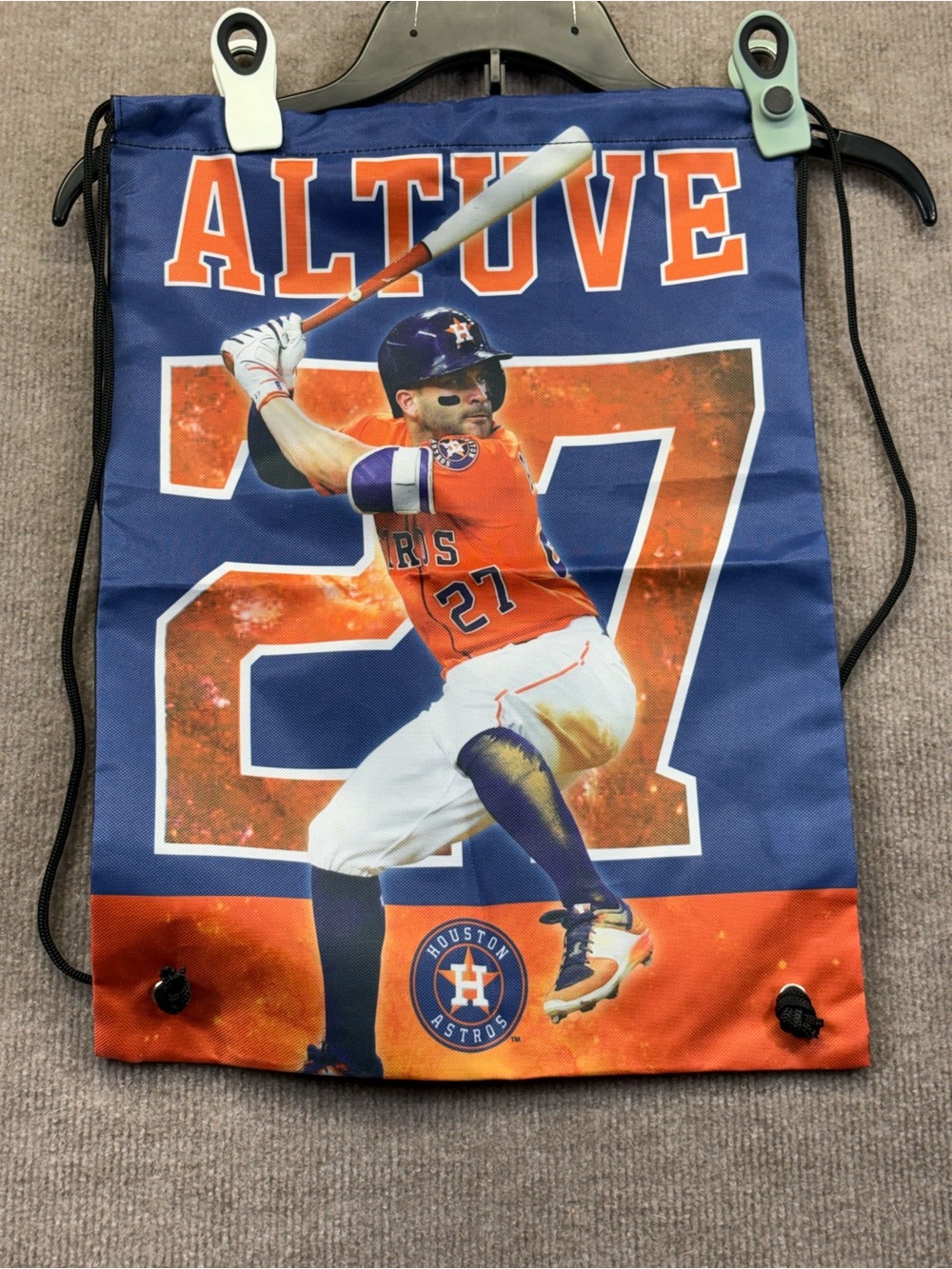 Houston Astros Jose Altuve drawstring bag